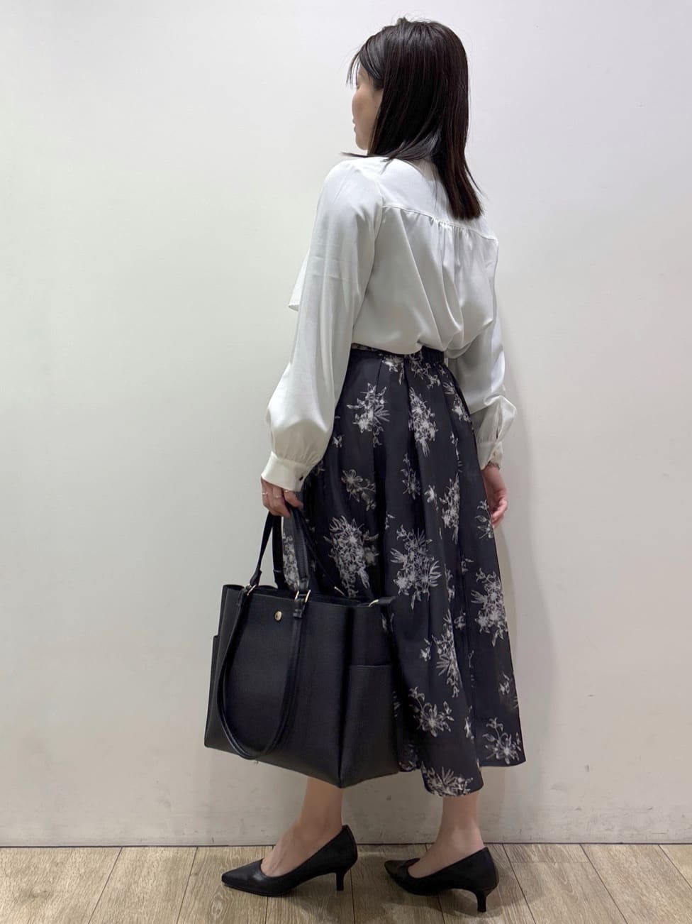 mameさんの「index｜アシンメトリーレイヤードボウタイブラウス【洗濯機OK／イージーアイロン／防シワ】《XS～3L》」を使ったコーディネート