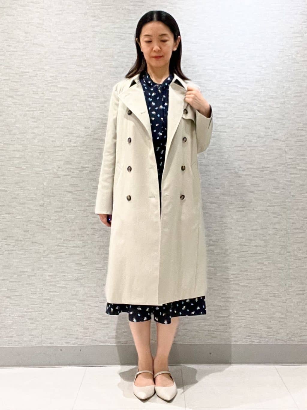 marikoさんの「Reflect｜【通勤／ライナー取り外し可】中綿ライナー付トレンチコート」を使ったコーディネート