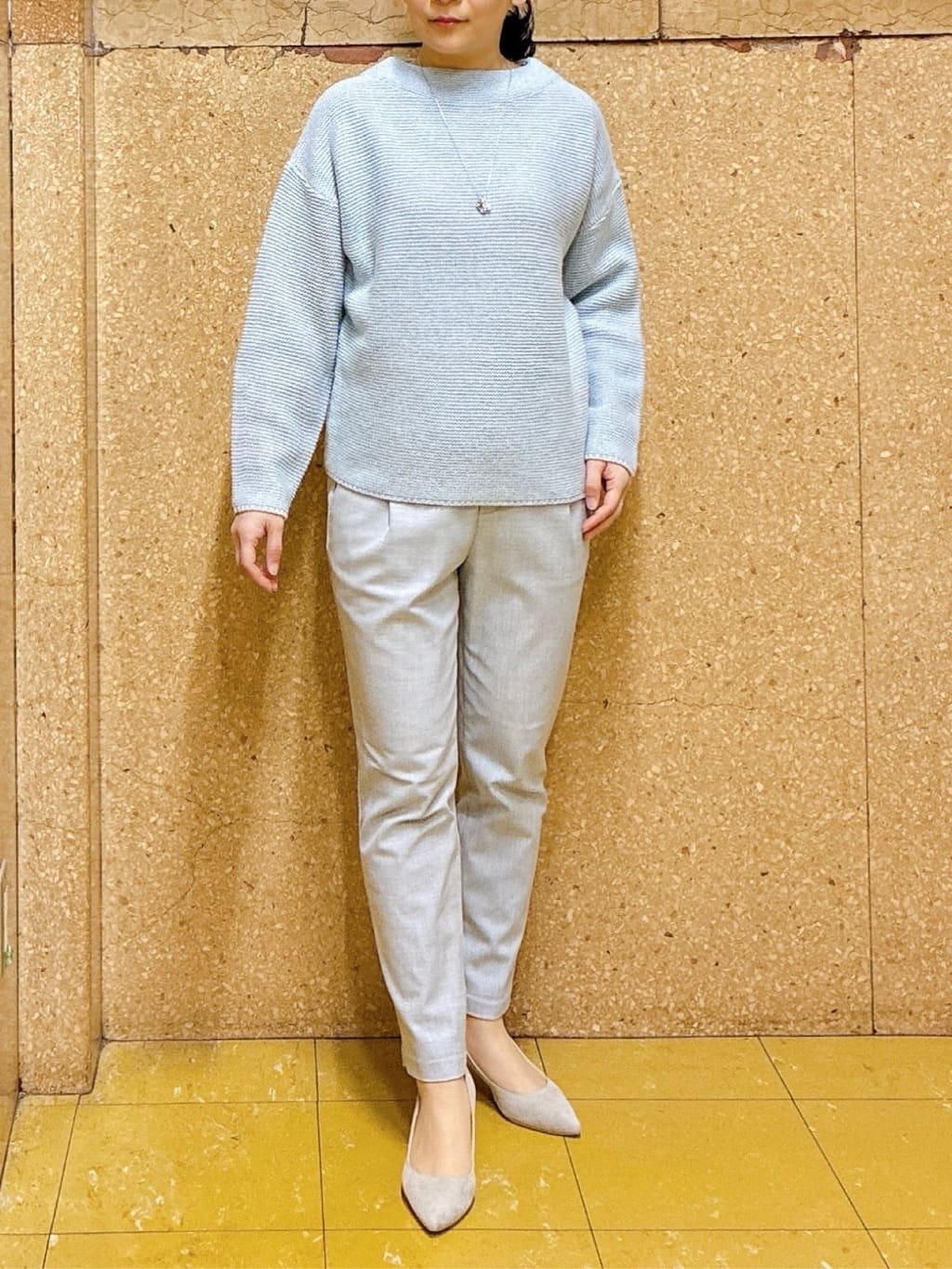 hattoriさんの「INDIVI｜【洗える／裏起毛】ストレッチウォームパンツ」を使ったコーディネート