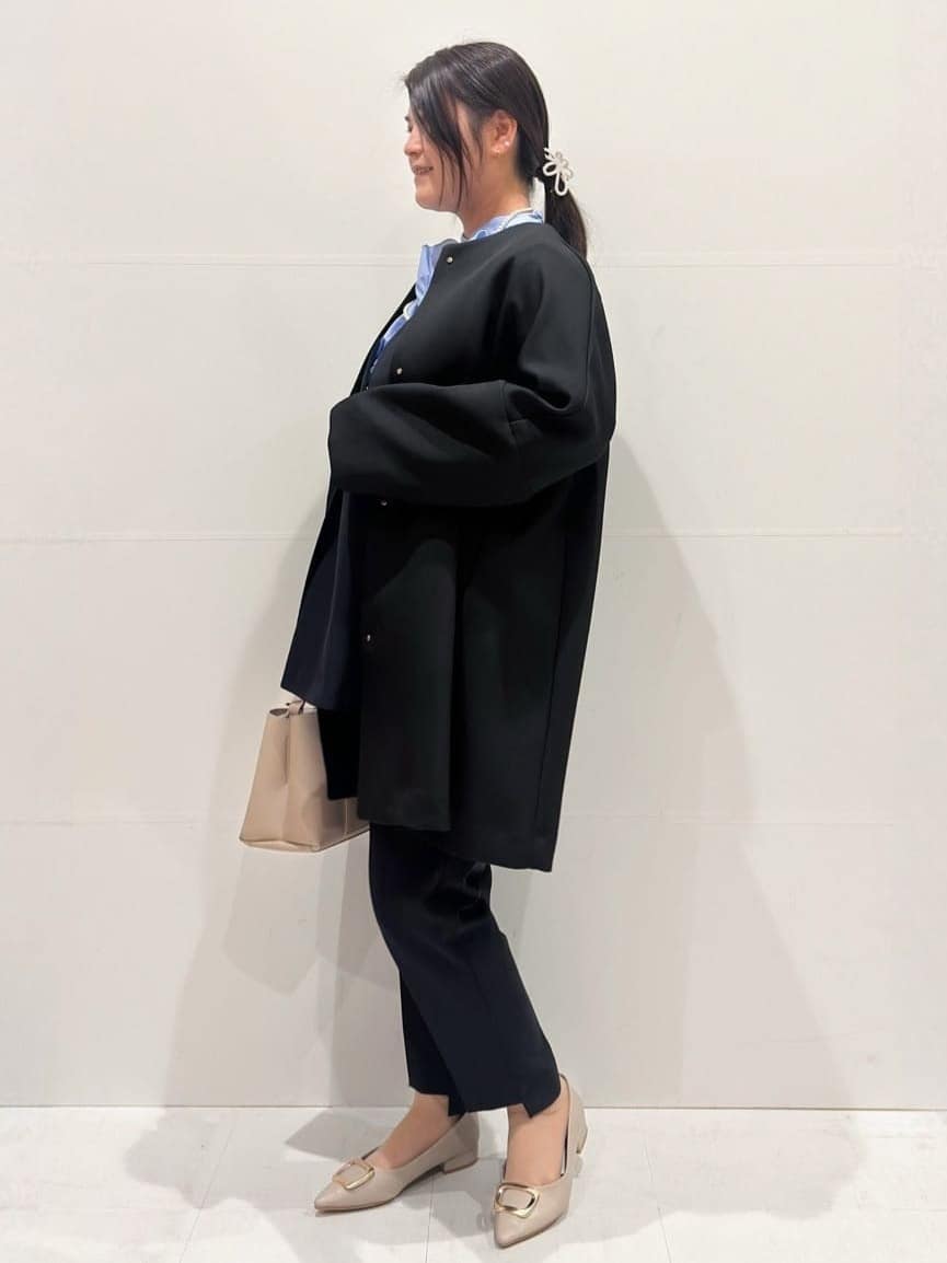 Minさんの「OPAQUE.CLIP｜フォルムスリーブミドルコート【洗濯機OK】」を使ったコーディネート