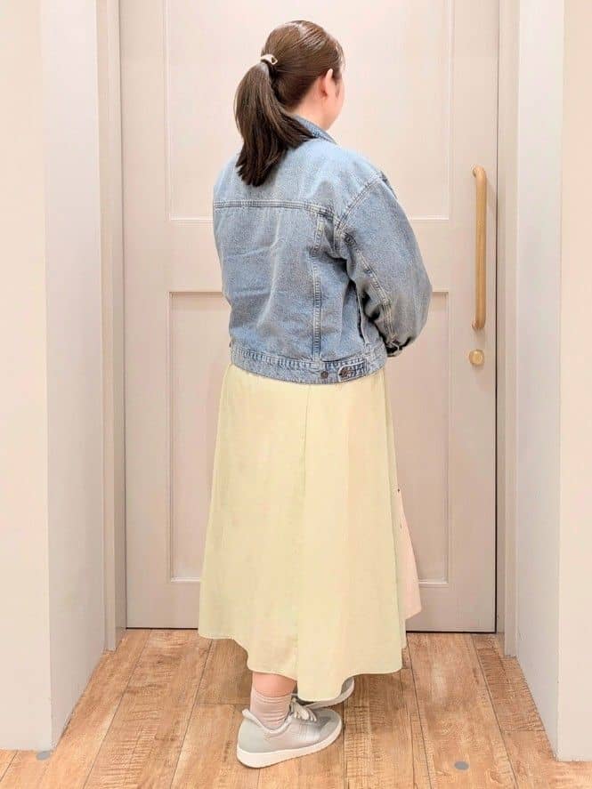 ななこさんの「SHOO･LA･RUE｜【SHOO・LA・RUE DENIM】羽織るだけでこなれる　オーバーサイズデニムジャケット」を使ったコーディネート
