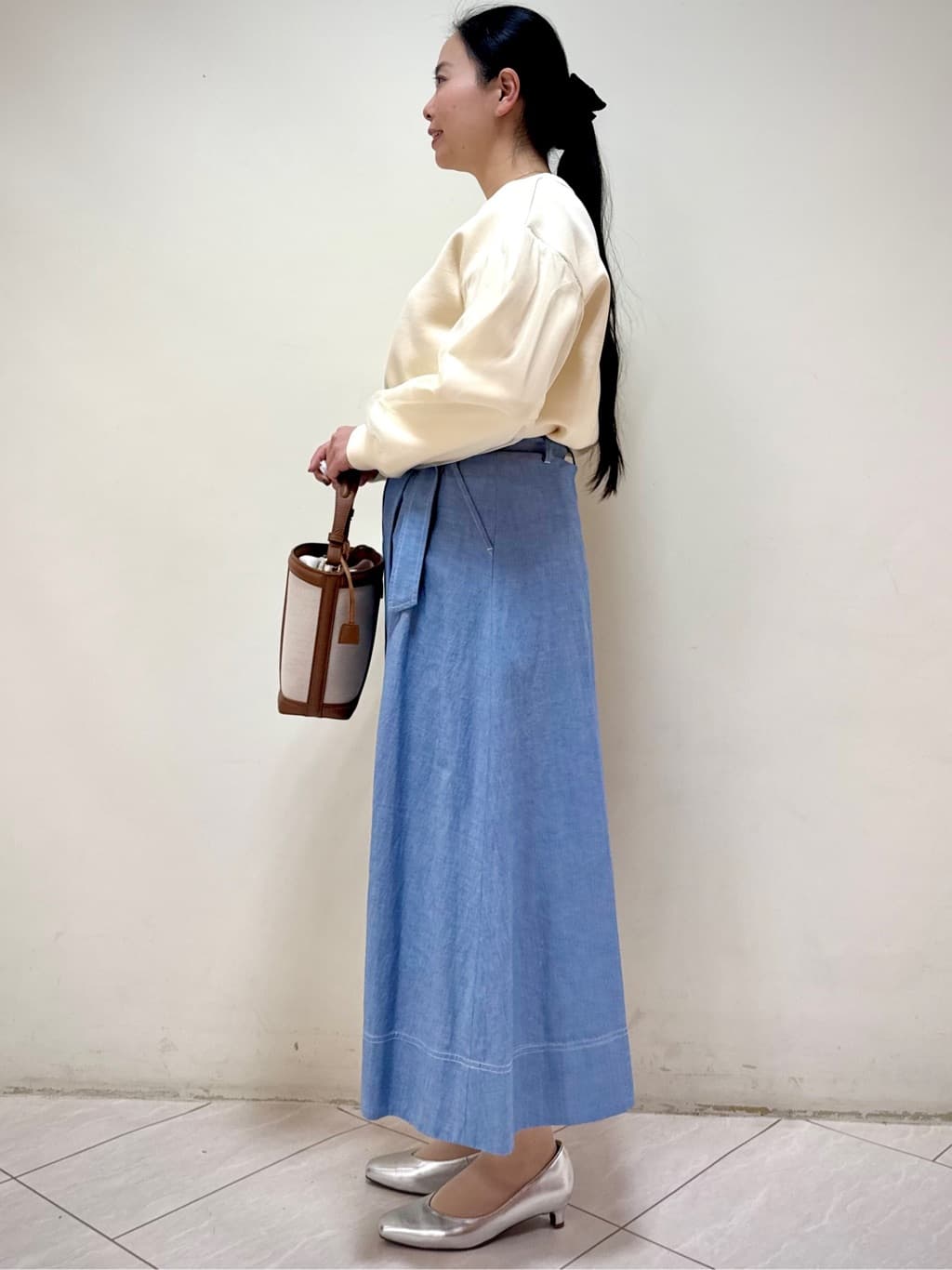rincoさんの「Reflect｜チュールレイヤードスリーブプルオーバー」を使ったコーディネート