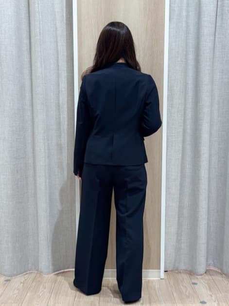 sachiさんの「grove｜【マシンウォッシュ／防シワ/SS-3L】ストレッチノーカラージャケット」を使ったコーディネート