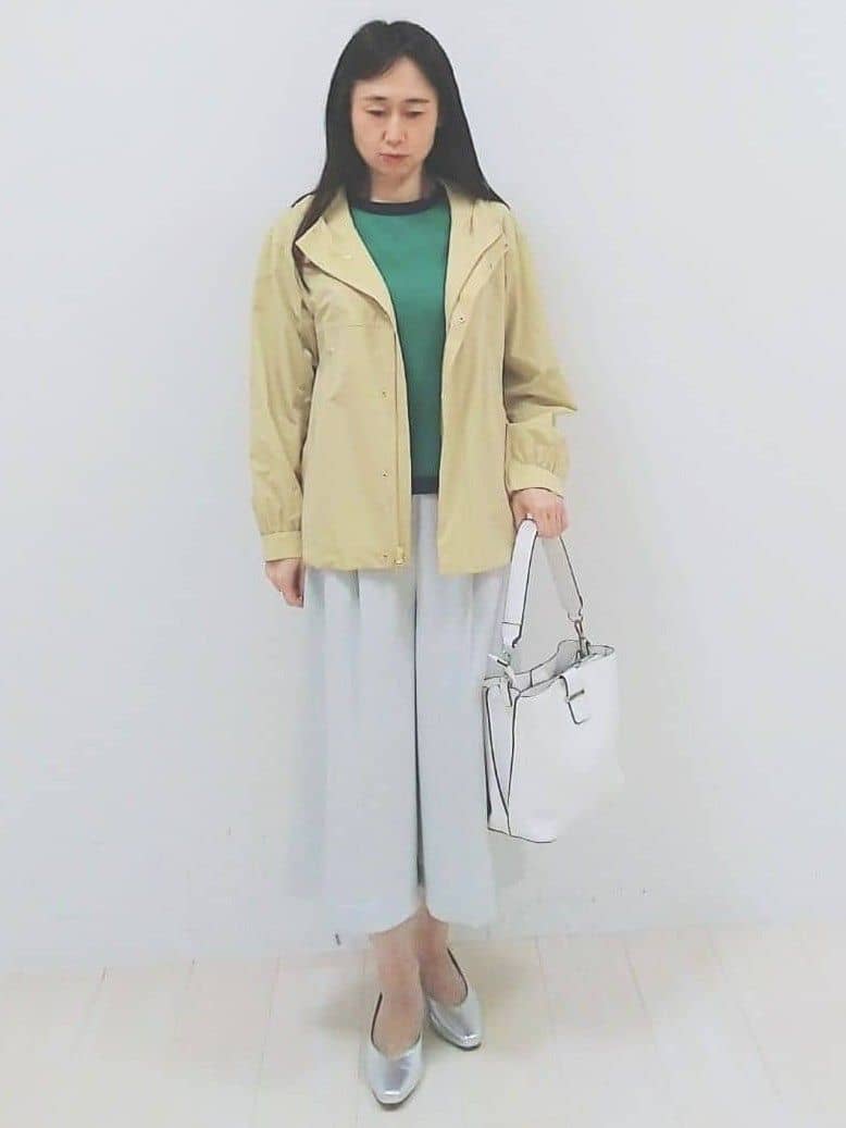 SANAさんの「Reflect｜【アンサンブル可】バイカラーニット」を使ったコーディネート
