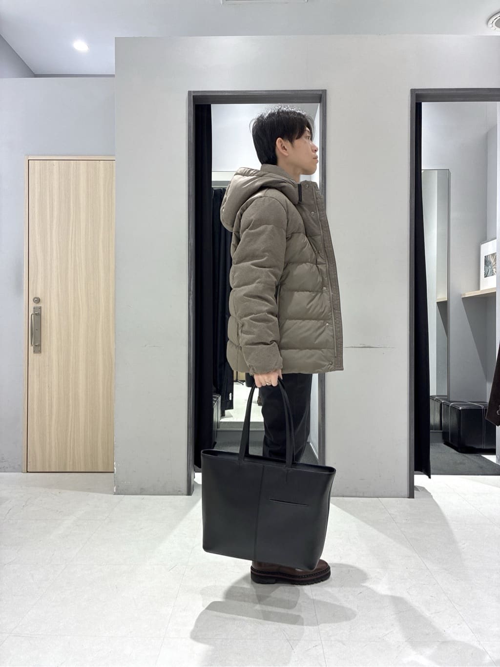 わいずみさんの「TAKEO KIKUCHI｜カラーコンビ ダウンブルゾン」を使ったコーディネート