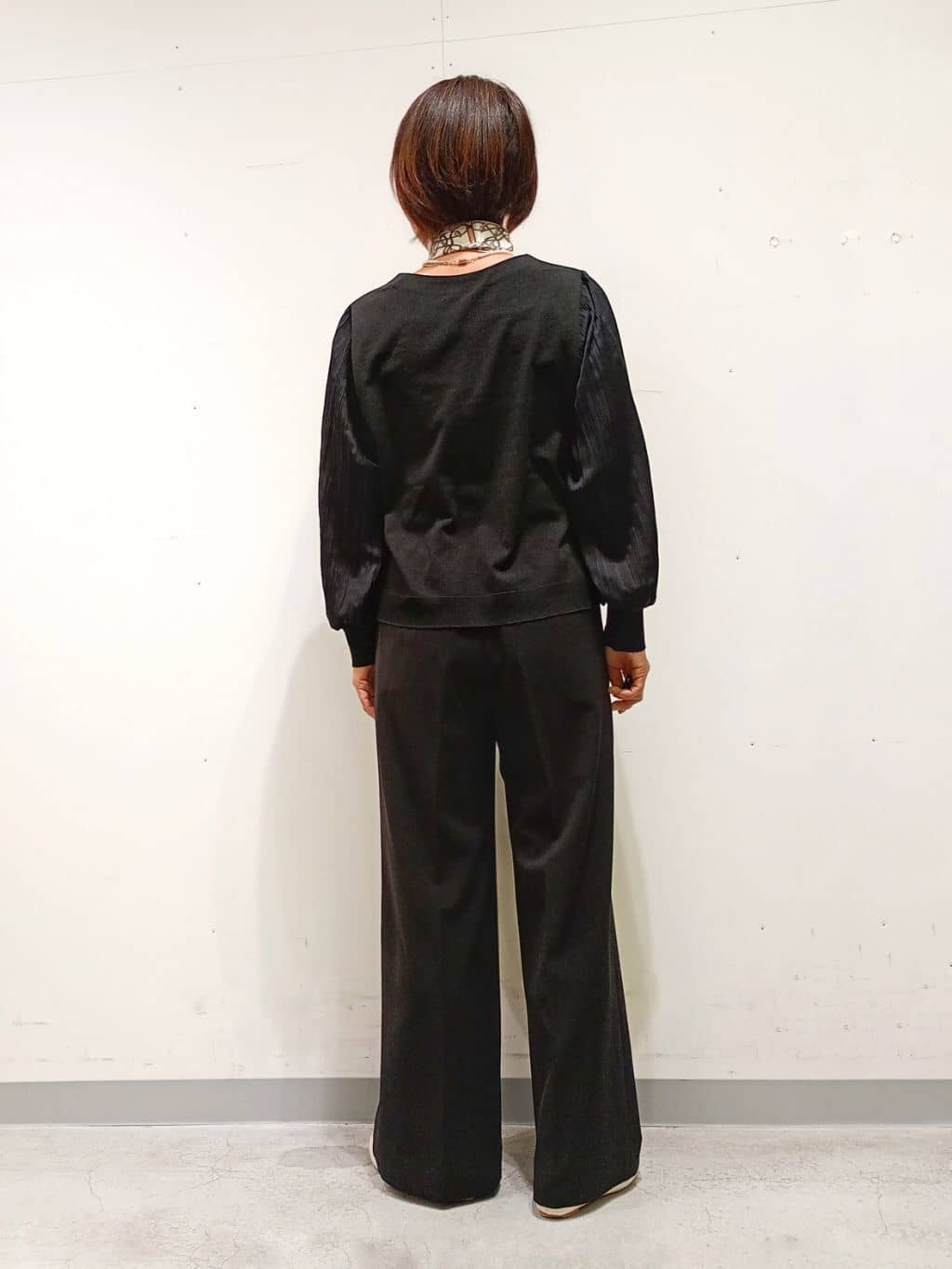 Kさんの「INDIVI｜【洗える／華やか】袖プリーツニット」を使ったコーディネート