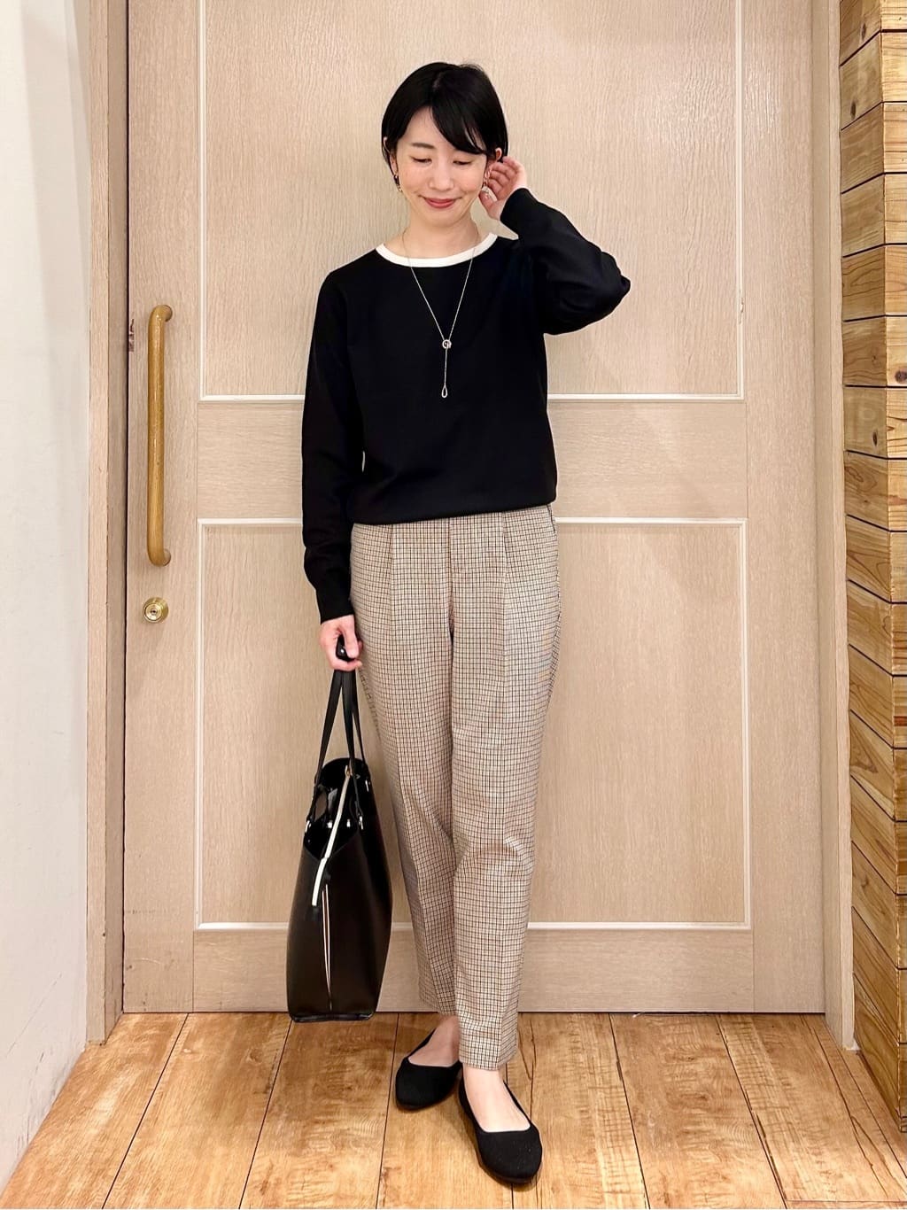 ちぐささんの「SHOO･LA･RUE｜【2WAY】キラキラリングネックレス」を使ったコーディネート