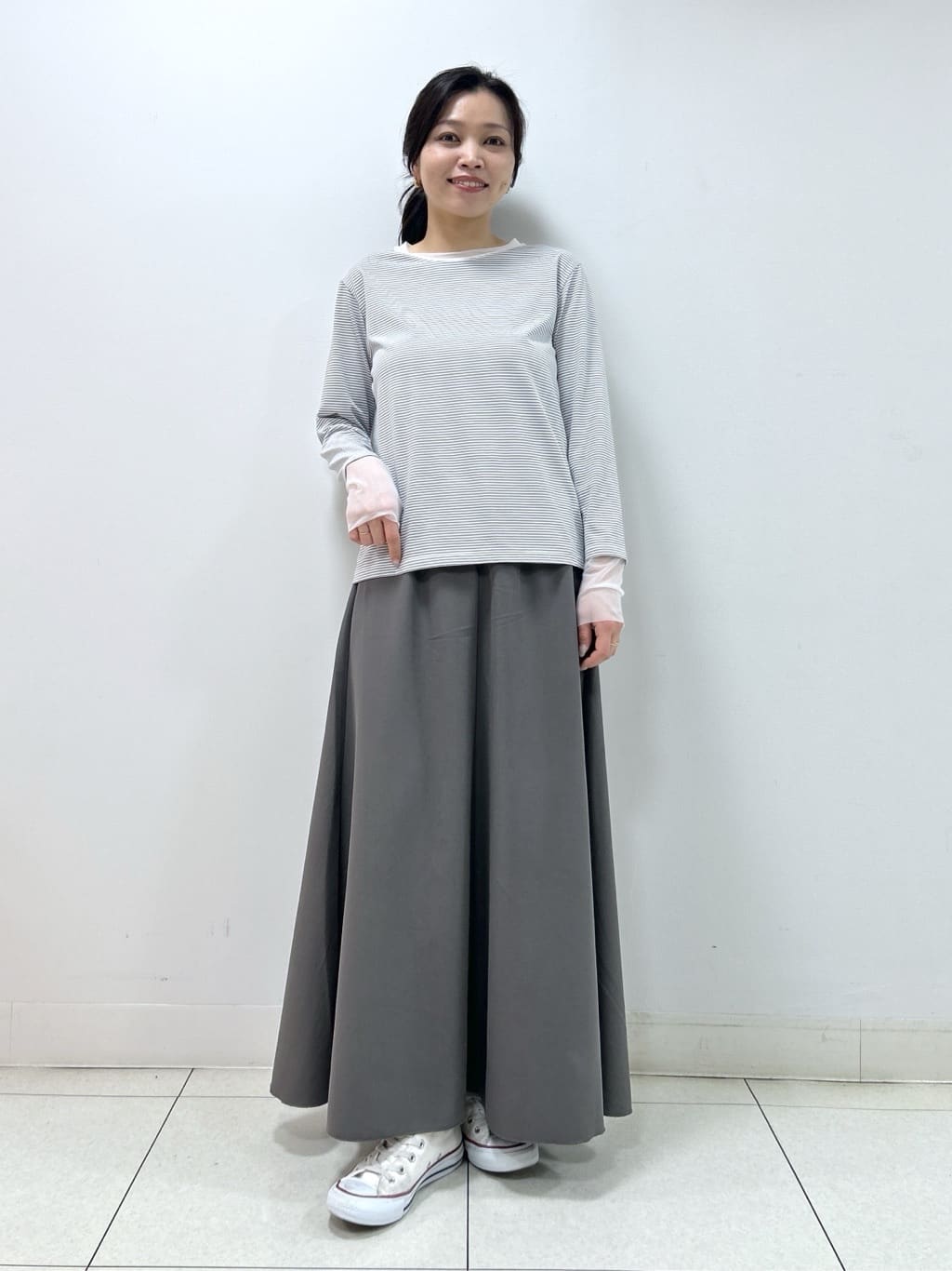 Kaiさんの「Dessin｜【洗える】シアーチュールポイントカットソー」を使ったコーディネート