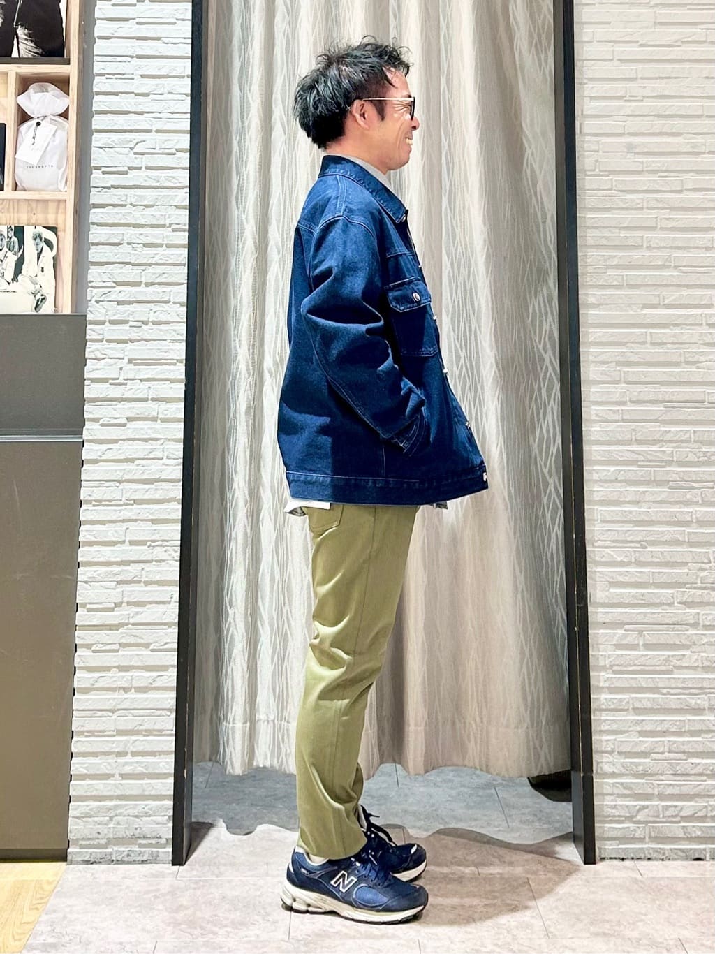 KENJI Iさんの「THE SHOP TK｜【大人にも取り入れやすい】デニムジャケット セットアップ可/洗濯機OK」を使ったコーディネート