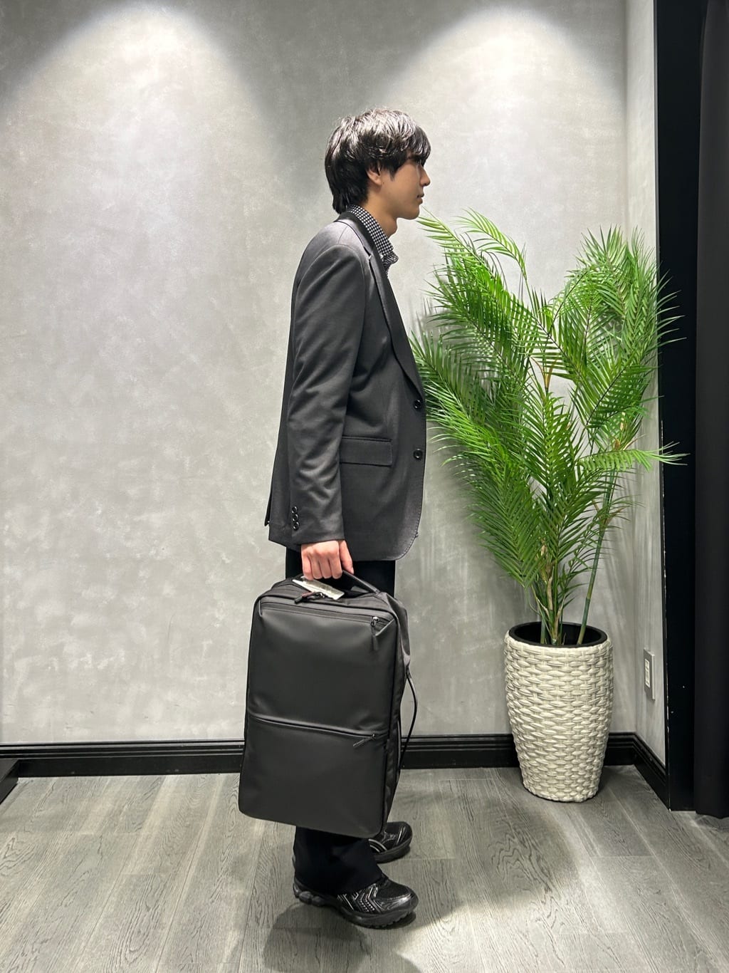 ruiさんの「TAKEO KIKUCHI｜【BOWLER HAT LABEL】ピンヘッドジャージ ジャケット」を使ったコーディネート
