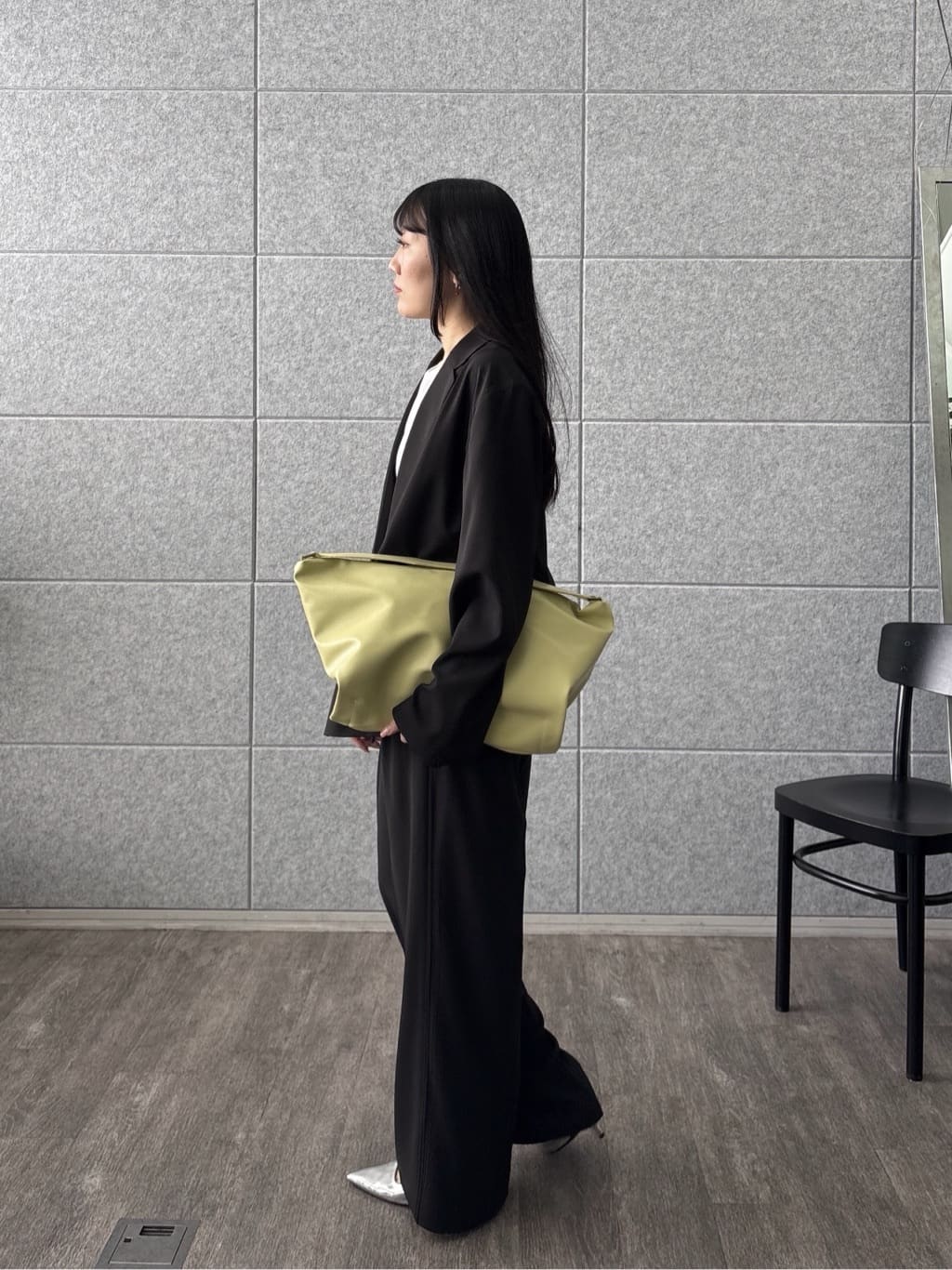 rinaさんの「INDIVI｜Comfy SET UP｜ダブルブレストイージージャケット【セットアップ対応／通勤／カセット服／接触」を使ったコーディネート