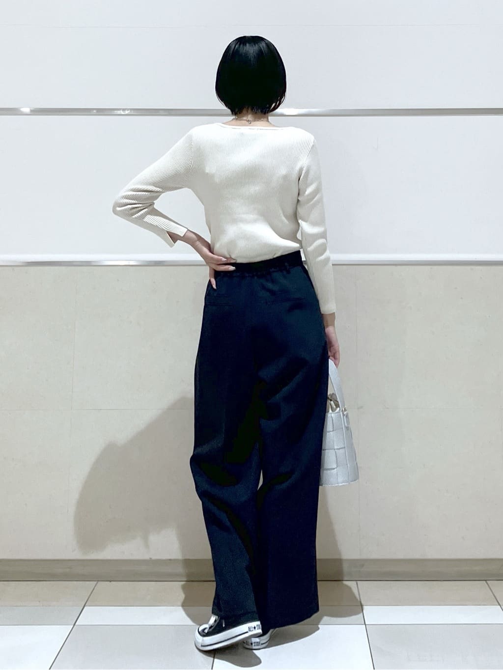 eriko さんの「Dessin｜【セットアップ可能/洗える】ダブルクロスワイドパンツ」を使ったコーディネート