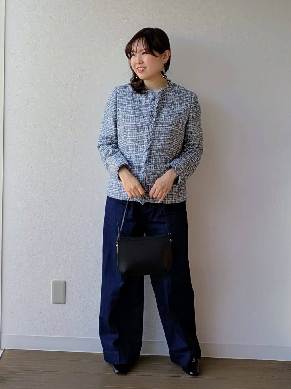 なみきさんの「UNTITLED｜【洗える】きれいめラウンドテールロンT」を使ったコーディネート