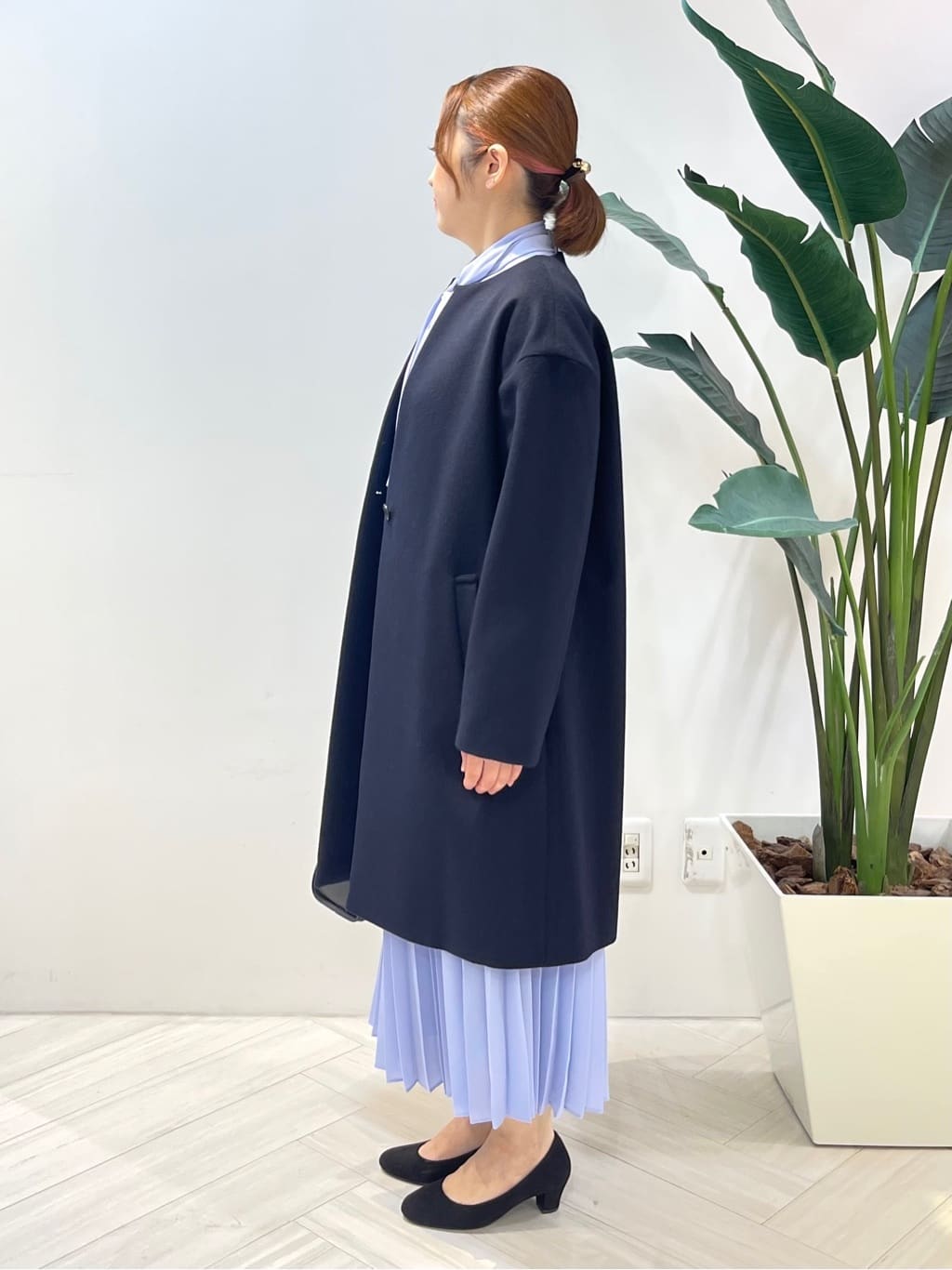 Tomoさんの「UNTITLED｜◆【フォーマル/洗える】ボウタイ プリーツワンピース」を使ったコーディネート