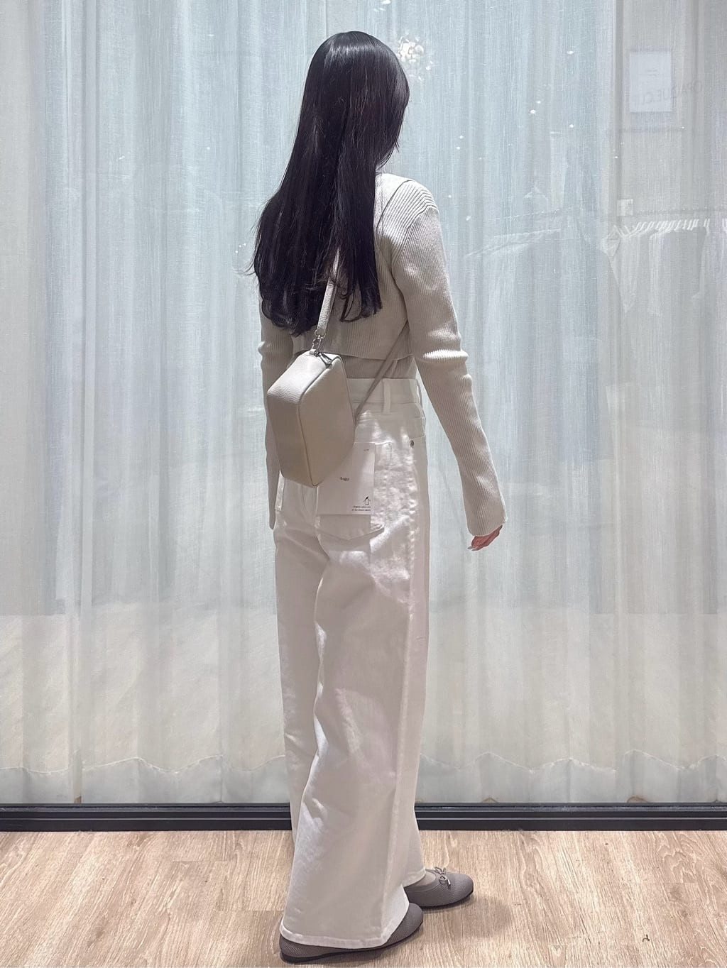 ぞうげさんの「OPAQUE.CLIP｜《ツインセット》ビスチェベスト&times;リブニット【洗濯機OK】」を使ったコーディネート