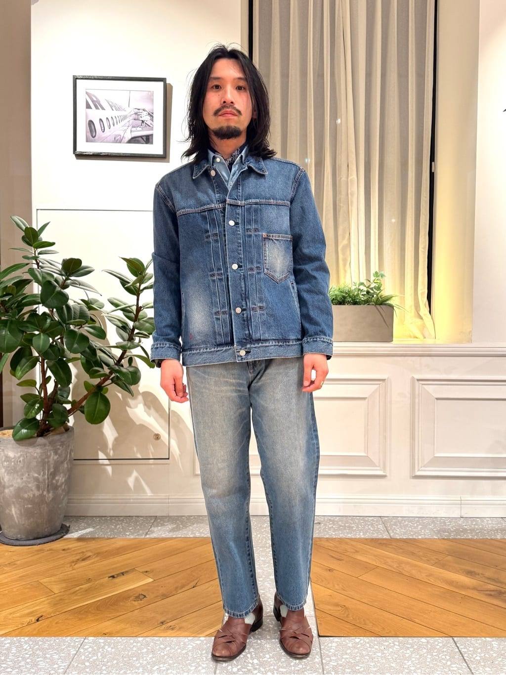 kawarataniさんの「DRESSTERIOR｜◆ファーストモデル ユーズドデニムGジャン」を使ったコーディネート