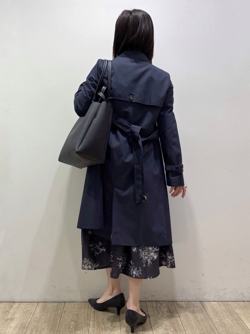 mameさんの「index｜撥水トレンチコート【洗濯機OK／花粉対応】《XS～3L》」を使ったコーディネート