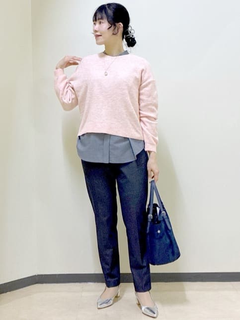  beni_gingerさんの「Reflect｜【高身長さんに嬉しい長め丈追加！／私のパンツ／すっきり見え◎】テーパードパンツ」を使ったコーディネート