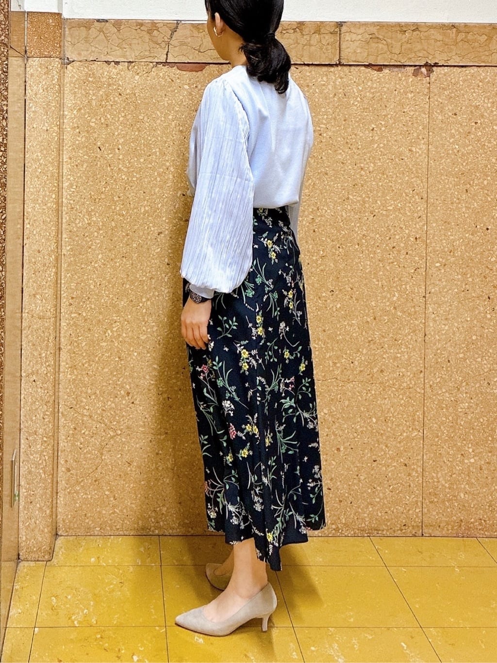 hattoriさんの「INDIVI｜【洗える／華やか】袖プリーツニット」を使ったコーディネート