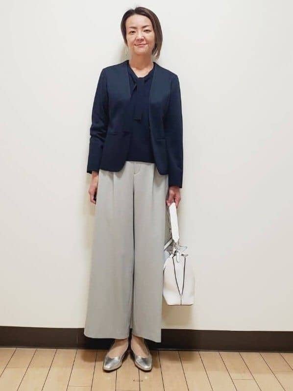 yuuさんの「Reflect｜【SS-4Lサイズ／UVカット／接触冷感】匠ジャケット／ノーカラー」を使ったコーディネート