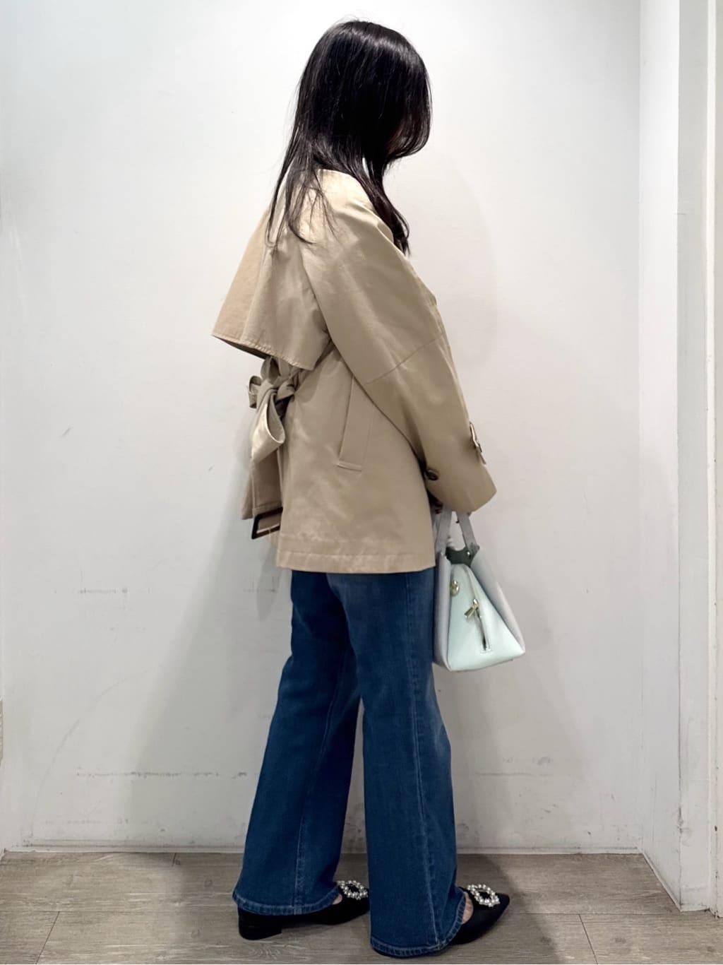 yuicciさんの「OPAQUE.CLIP｜ミドルトレンチコート【洗濯機OK】」を使ったコーディネート