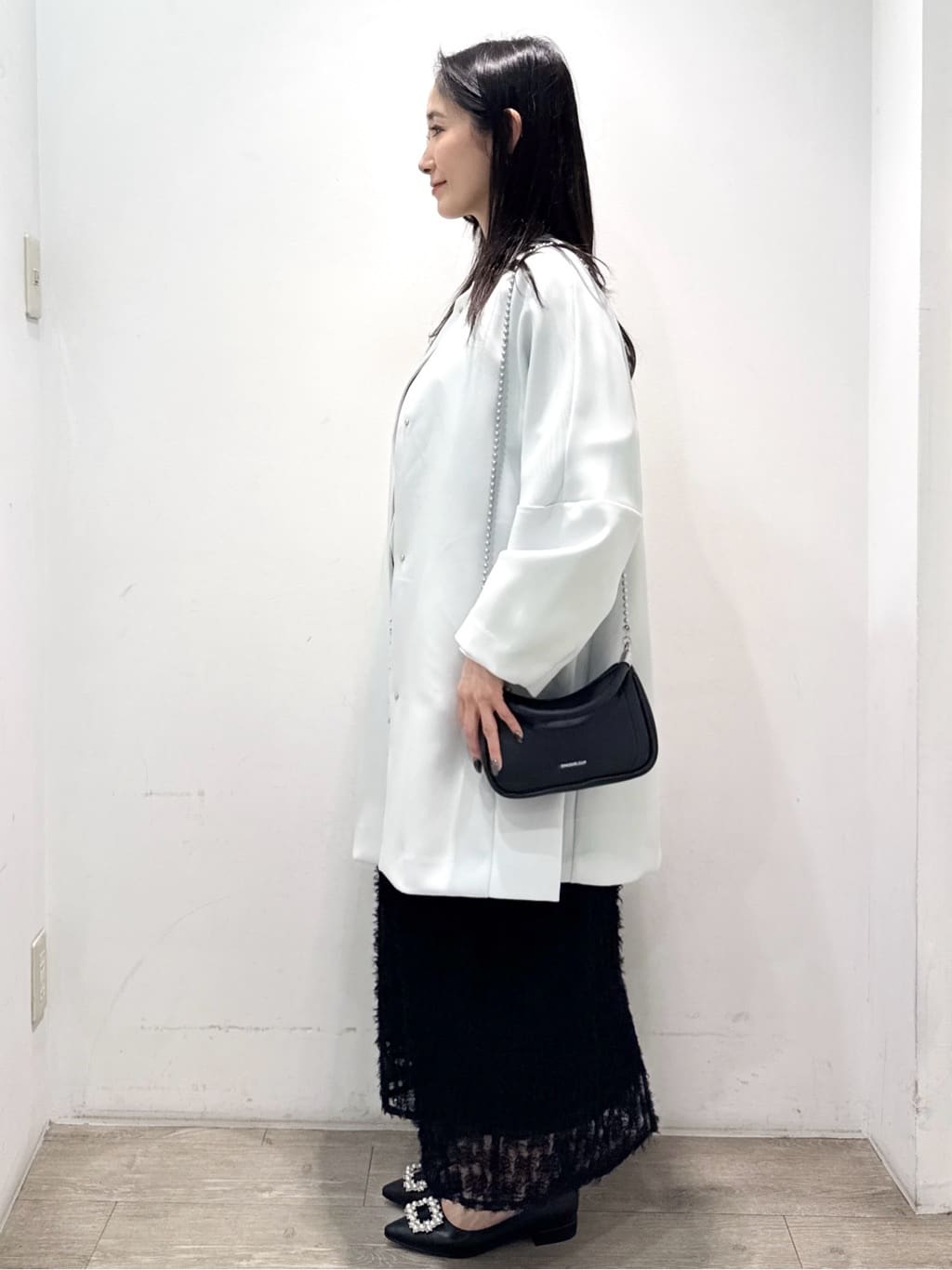 yuicciさんの「OPAQUE.CLIP｜フォルムスリーブミドルコート【洗濯機OK】」を使ったコーディネート