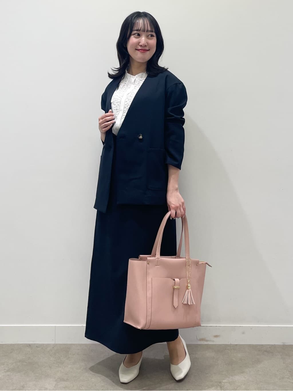 yukariさんの「Reflect｜【単品使い◎】ジャケット＋ナロースカートセット」を使ったコーディネート