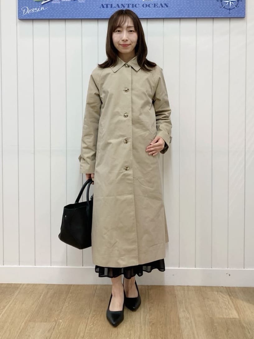 yoshiさんの「Dessin｜シャンブレースプリングコート」を使ったコーディネート