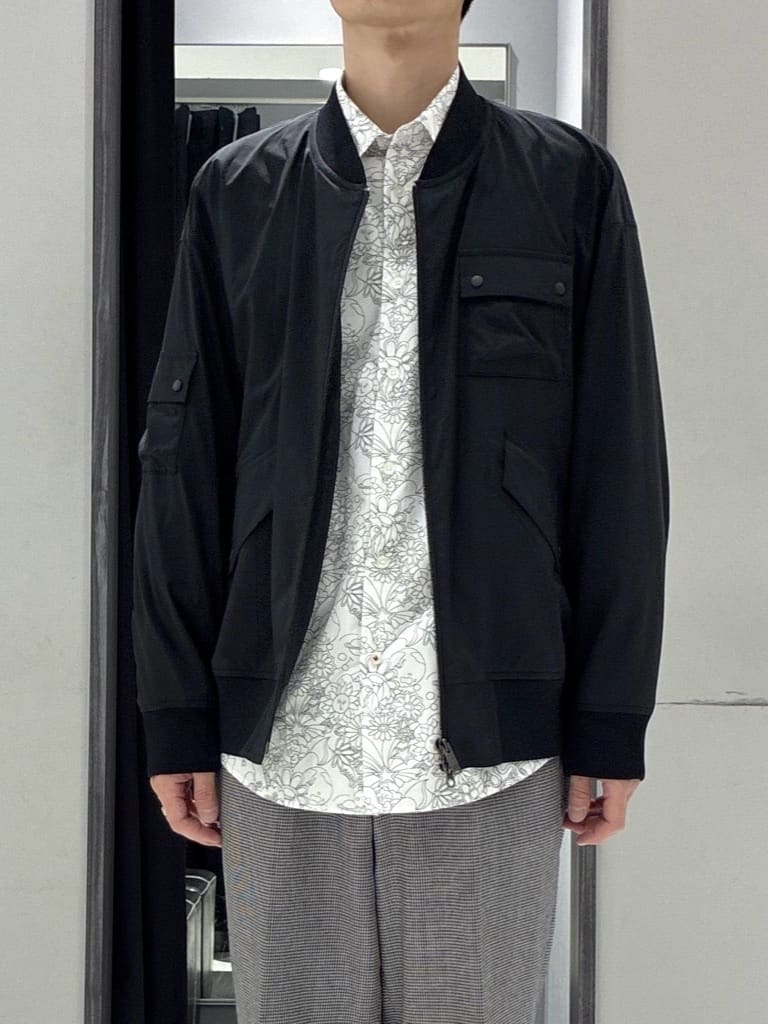 わいずみさんの「TAKEO KIKUCHI｜【BOWLER HAT LABEL】撥水 MA－1ブルゾン」を使ったコーディネート