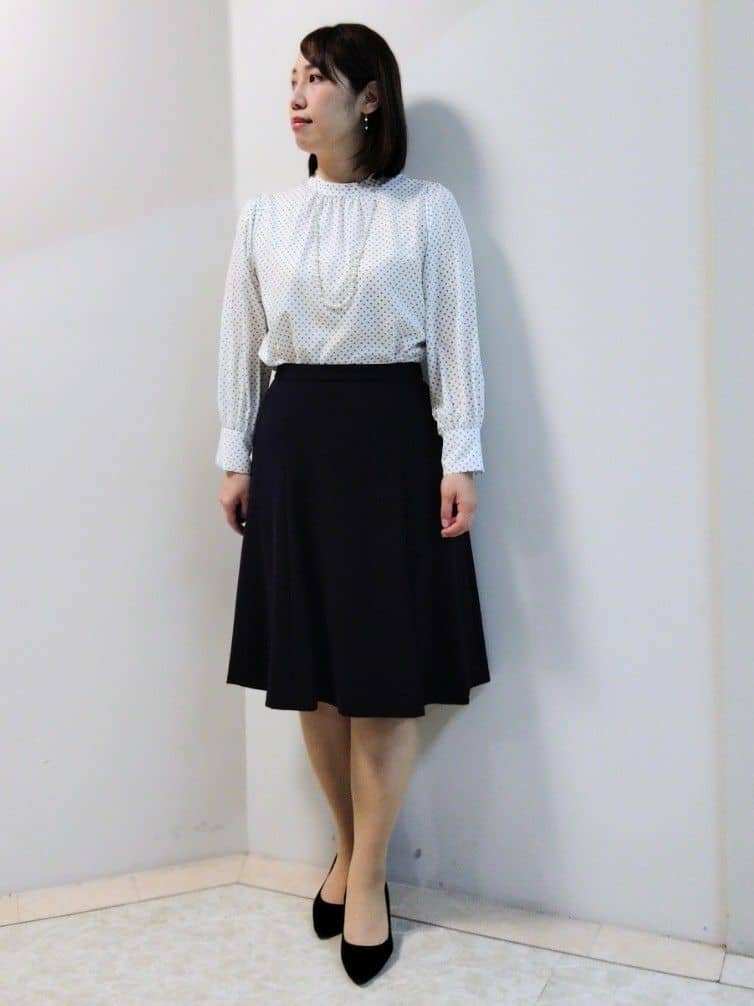 エリさんの「Reflect｜【SS-4Lサイズ／通勤／セットアップ可】ノーカラージャケット」を使ったコーディネート