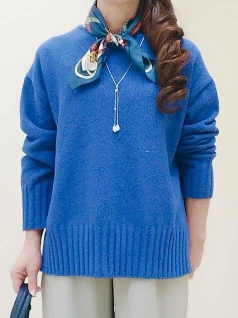 花さんの「Reflect｜ドライタッチストレートワイドパンツ」を使ったコーディネート