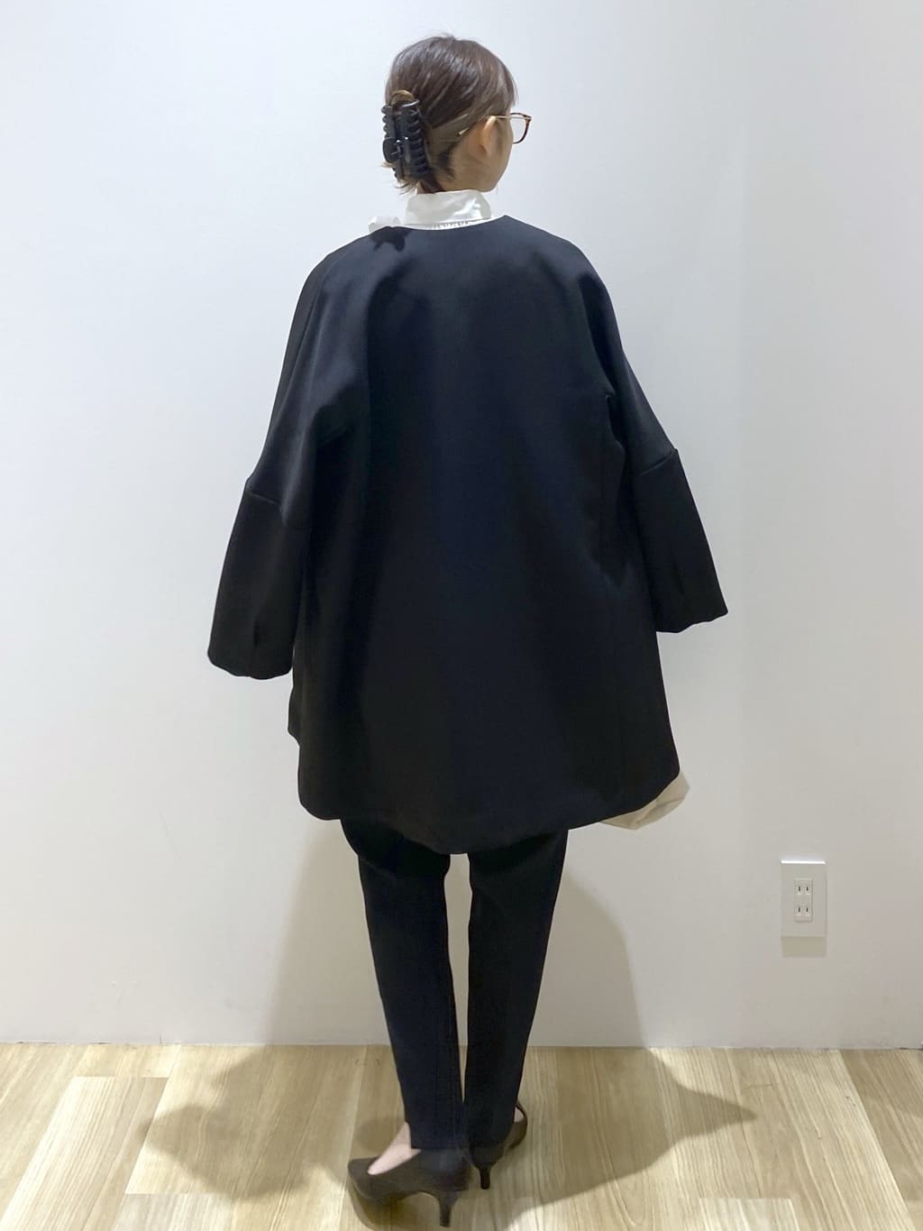 えりさんの「OPAQUE.CLIP｜ペプラムジレ／セットアップ対応可【洗濯機OK】」を使ったコーディネート