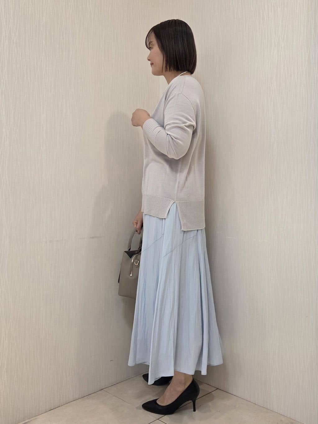 naokoさんの「UNTITLED｜【スタンドカラー/オンオフ使える】クラシカルツイードコート」を使ったコーディネート