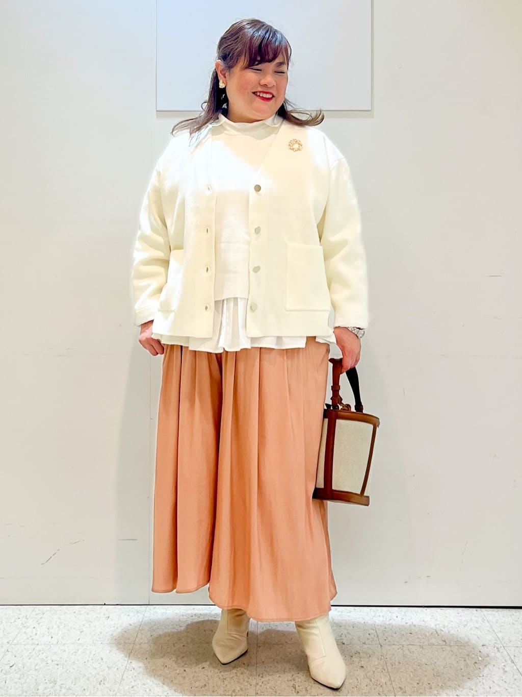 kimmyさんの「Reflect｜【セットアップ可】ダブルジャカードニットベスト」を使ったコーディネート