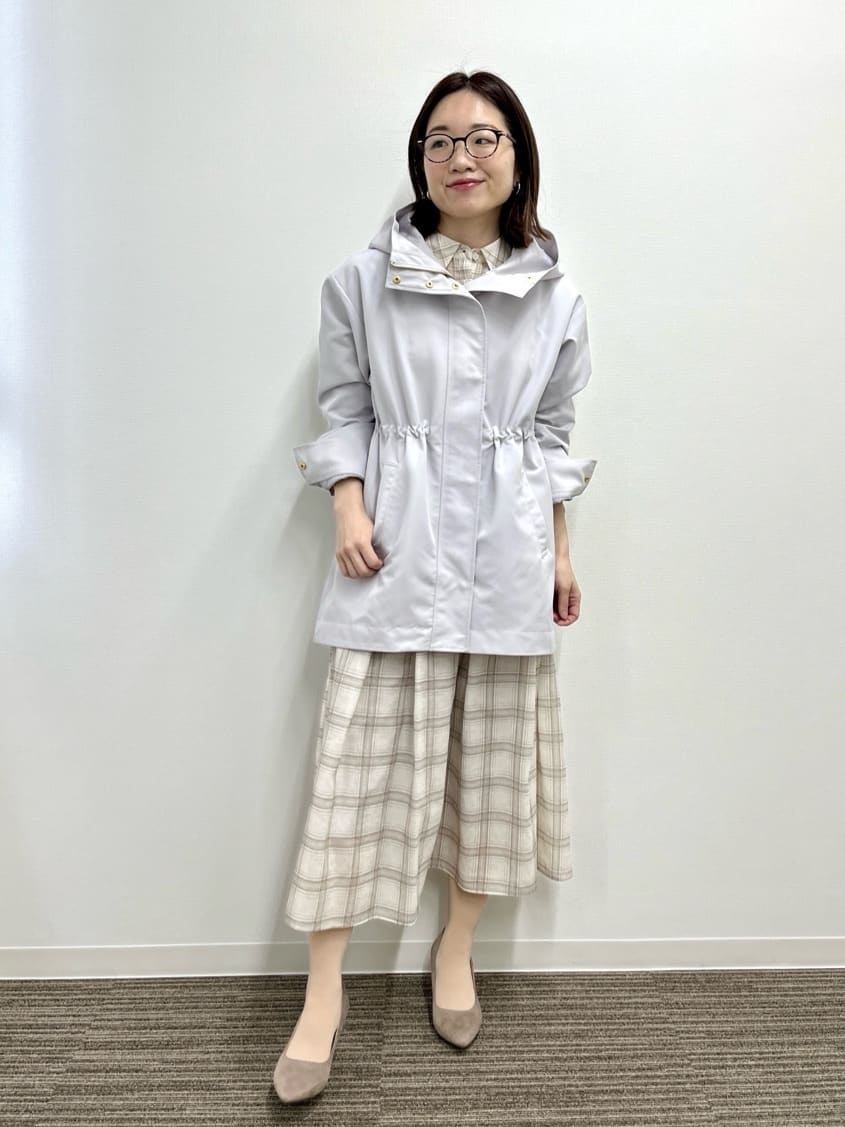 saoriさんの「【撥水・花粉防止／手洗い可】ミディアム丈マウンテンパーカー」を使ったコーディネート