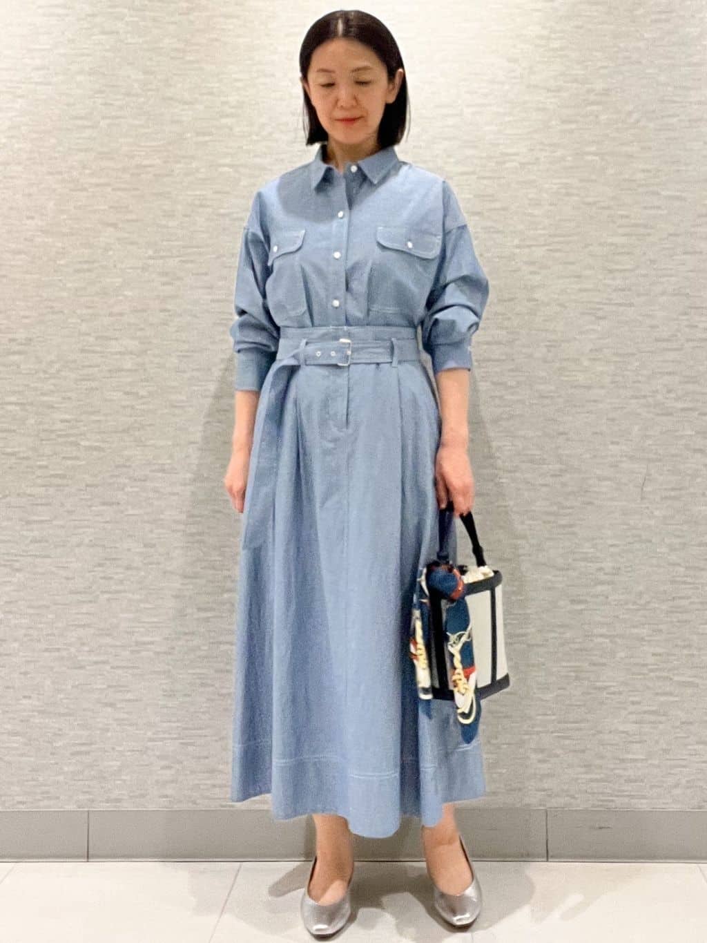 marikoさんの「Reflect｜【羽織にも◎】ダンガリーシャツ」を使ったコーディネート