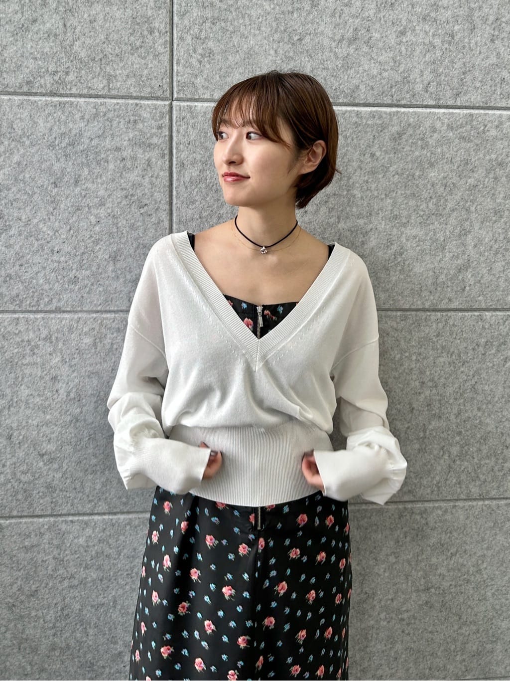 harunaさんの「CODE A｜flower cami dress」を使ったコーディネート