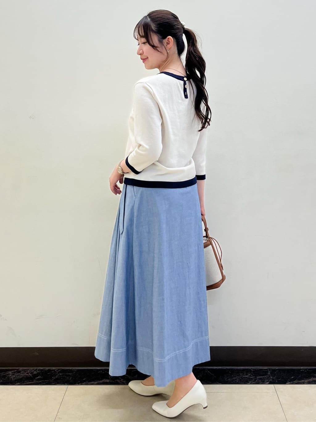 mikikoさんの「Reflect｜【アンサンブル可】バイカラーニット」を使ったコーディネート