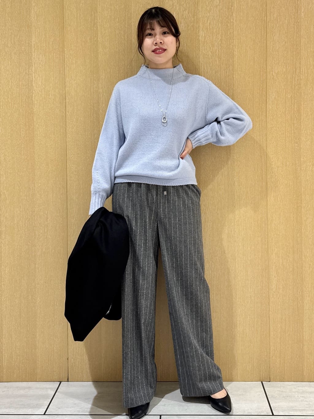nanaさんの「UNTITLED｜【洗える】スポンディッシュ ボトルネックニット」を使ったコーディネート