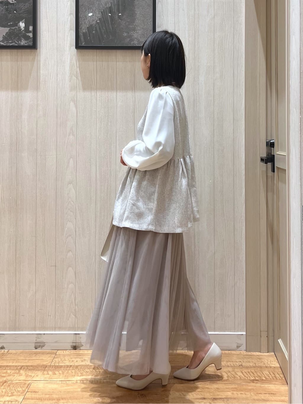 shirayuuuさんの「SHOO･LA･RUE｜【2WAY】きれいめスタイルにマッチする 一枚革風 三層トートバッグ」を使ったコーディネート