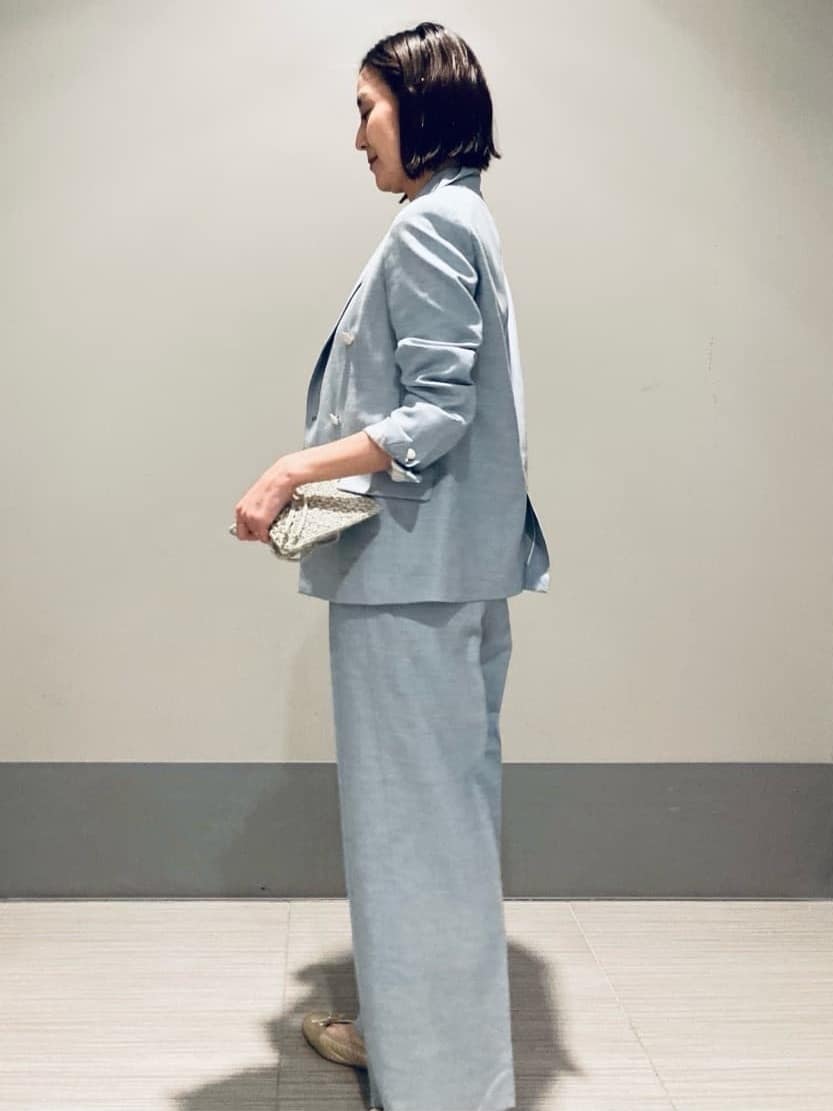 Furuさんの「DRESSTERIOR｜【セットアップ可】リネンブレンドダブルブレストジャケット」を使ったコーディネート