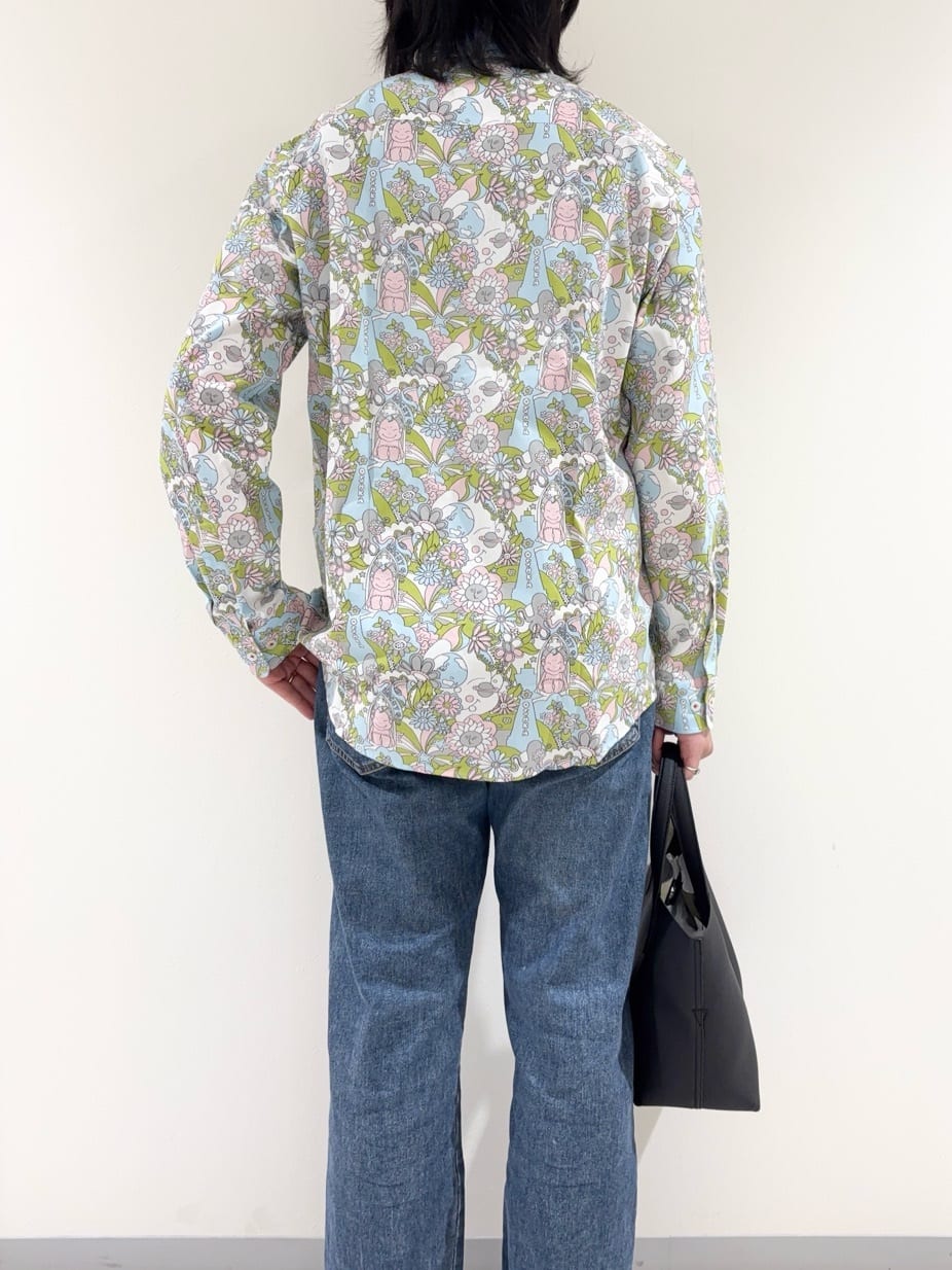 及川さんの「TAKEO KIKUCHI｜【BOWLER HAT LABEL】ビリケンプリント 長袖シャツ」を使ったコーディネート