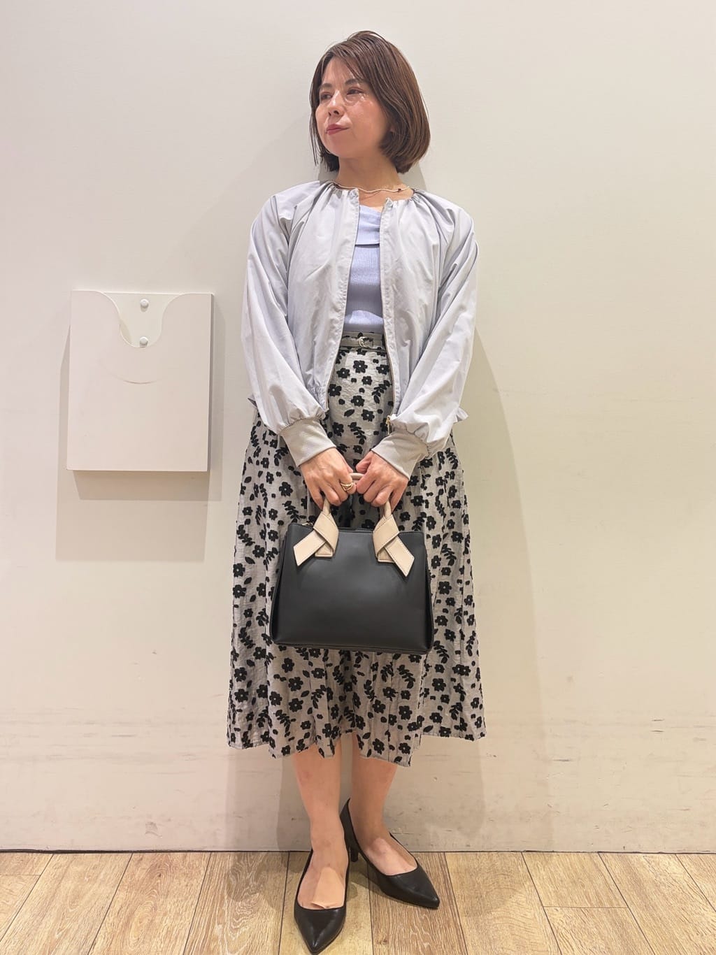 YUKOさんの「index｜接触冷感ノーカラーブルゾン【洗濯機OK／防シワ】」を使ったコーディネート