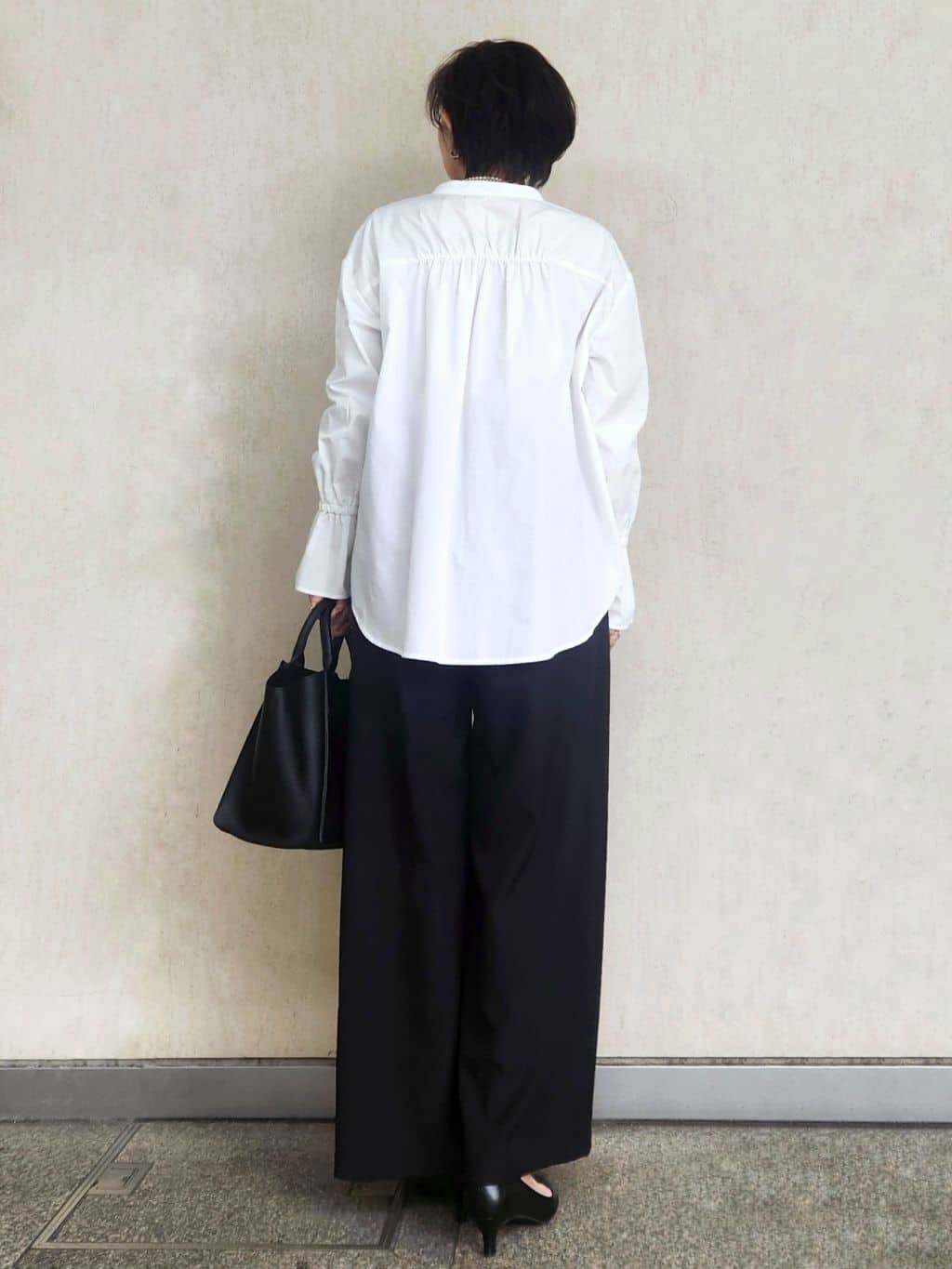 milkyさんの「OPAQUE.CLIP｜《通勤／セットアップ対応》 パイピングVネックジャケット【洗濯機OK】」を使ったコーディネート