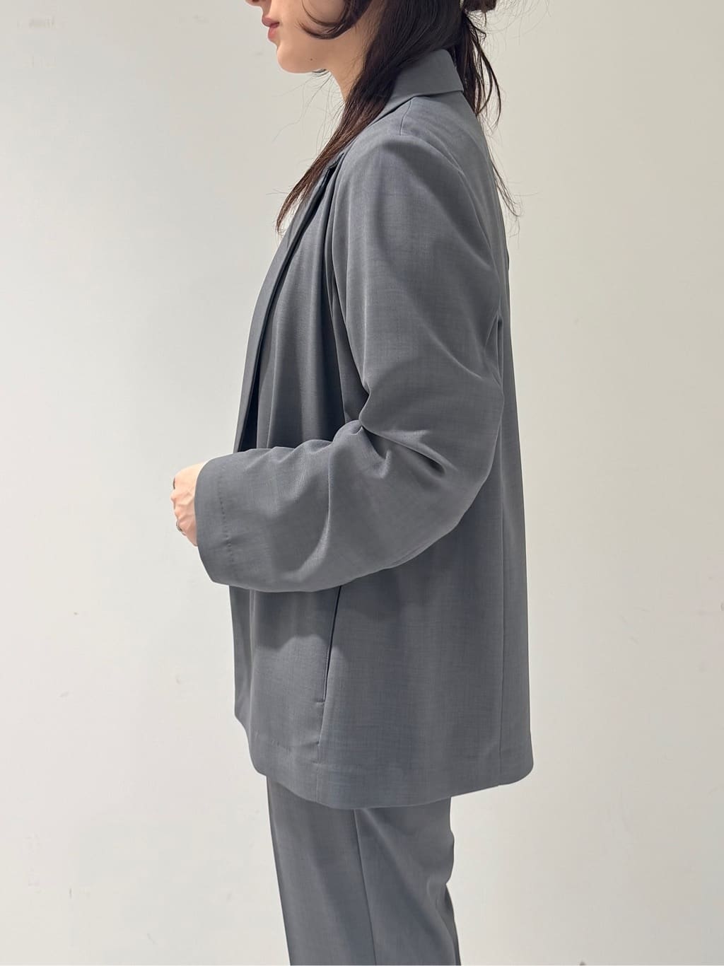 そんさんの「INDIVI｜Comfy SET UP｜ダブルブレストイージージャケット【セットアップ対応／通勤／カセット服／接触」を使ったコーディネート