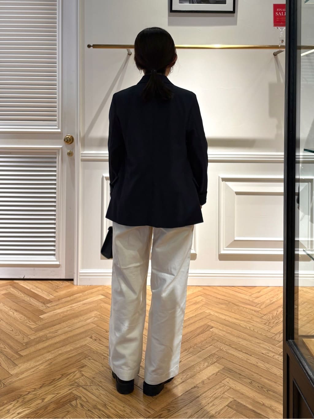 cocoさんの「DRESSTERIOR｜【セットアップ可/吸水速乾/ウォッシャブル】リネンブレンドオックスダブルジャケット」を使ったコーディネート