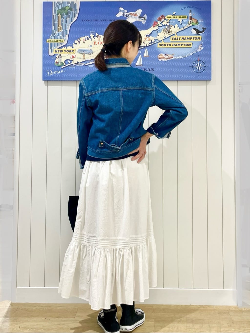 uwatokoさんの「Dessin｜【ユニセックス/2WAY】リバーシブルデニムジャケット」を使ったコーディネート