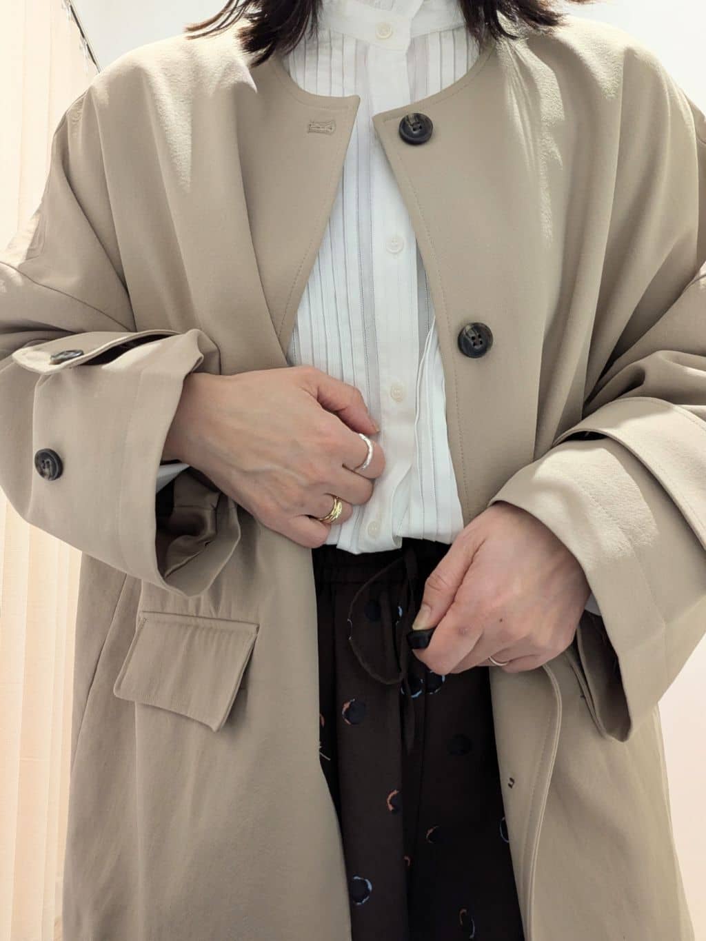 enさんの「Dessin｜【洗える】ドットワイドパンツ」を使ったコーディネート