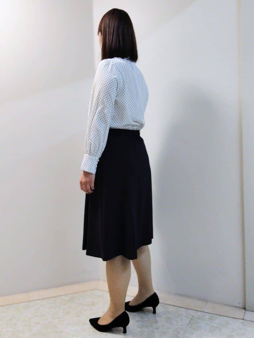 エリさんの「Reflect｜【SS-4Lサイズ／通勤／セットアップ可】ノーカラージャケット」を使ったコーディネート