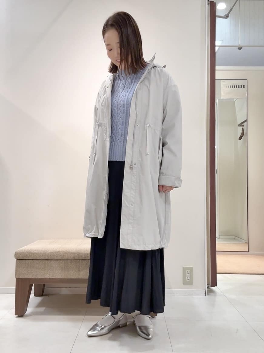 YUIさんの「UNTITLED｜◆【2WAY/洗える/はっ水】グログランモッズコート」を使ったコーディネート